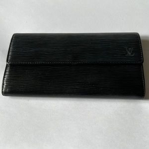 Louis Vuitton Black Epi Wallet
